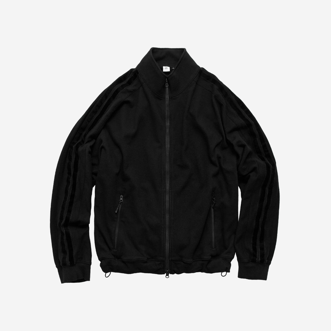 Polyteru - Velour Taped Track Top Jacket (Black) product image 1 | TRAB K-Fashion Australia