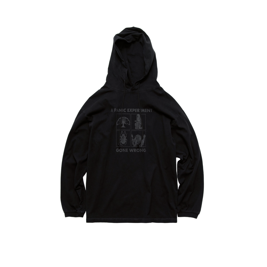 Polyteru - Graphic Hooded Long Sleeves 4 (Frame Black) product image 1 | TRAB K-Fashion Australia