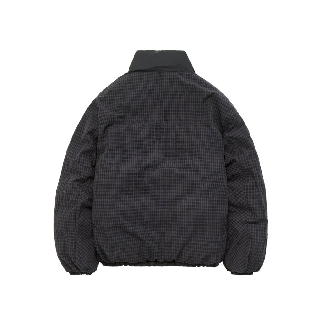 Polyteru - Reversible Puffer Jacket Sage + (Charcoal Check) product image 2 | TRAB K-Fashion Australia