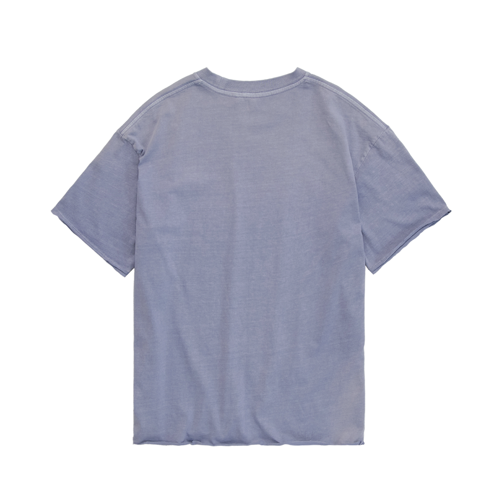 Polyteru - HANK Doodle Cat 1/2 Tee Raw Cut (Purple Blue) product image 2 | TRAB K-Fashion Australia