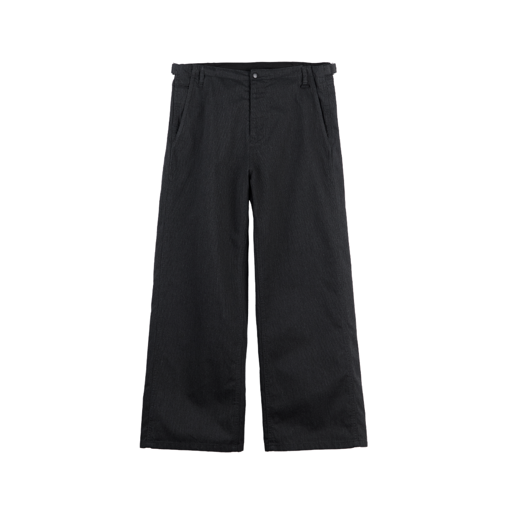 Polyteru - Textured Officer Pants 1.2v (Charcoal Striped) product image 1 | TRAB K-Fashion Australia