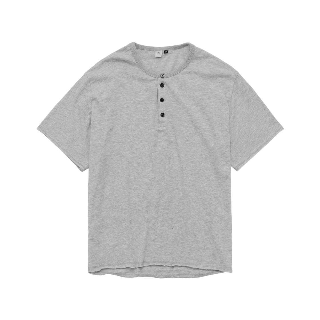 Polyteru - 1/2 Henley Neck T-Shirt 8% (Melange Gray) product image 1 | TRAB K-Fashion Australia