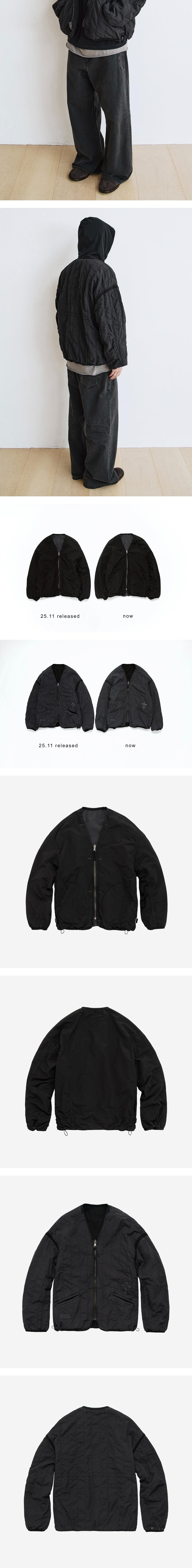 Polyteru - Reversible Liner Jacket Black + (Charcoal) product image 6 | TRAB K-Fashion Australia