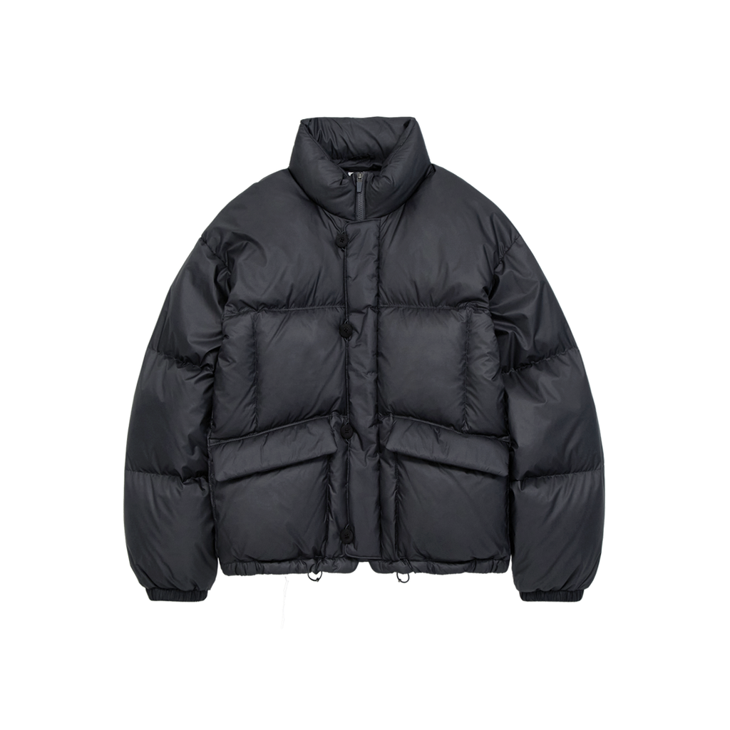 Polyteru - Button Puffer Jacket (Charcoal) product image 1 | TRAB K-Fashion Australia