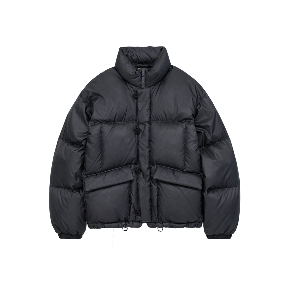 Polyteru - Button Puffer Jacket (Charcoal) product image 1 | TRAB K-Fashion Australia
