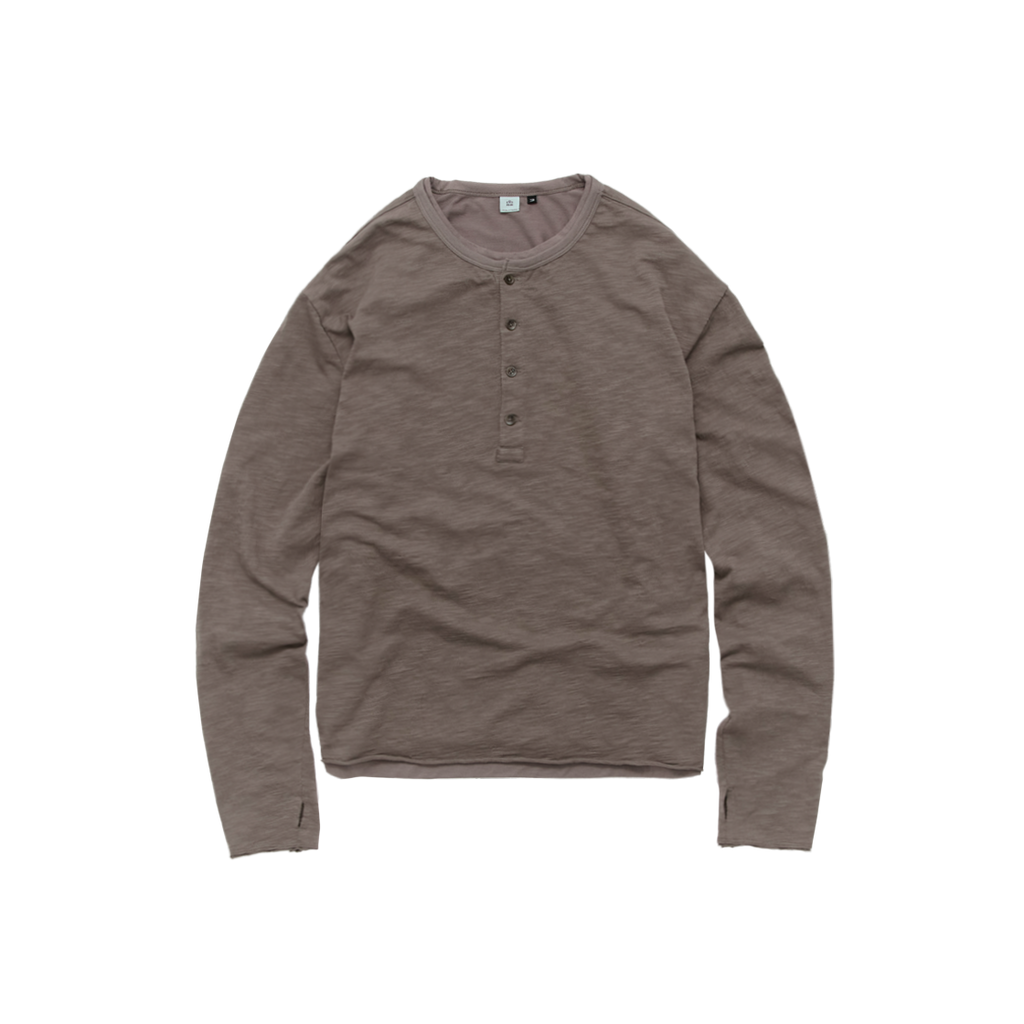 Polyteru - Henley Neck Long Sleeves (Umber) product image 1 | TRAB K-Fashion Australia