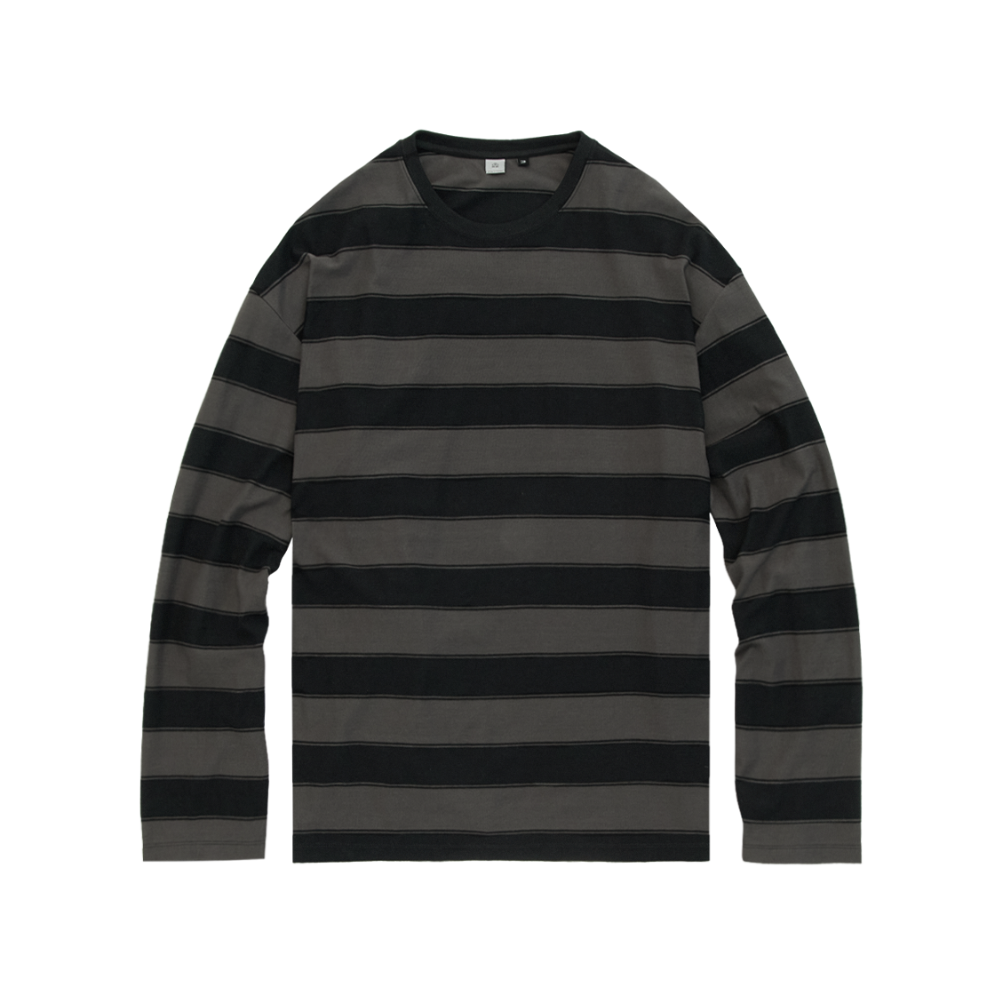 Polyteru - Loosed Striped Long Sleeves (Bold Charcoal) product image 1 | TRAB K-Fashion Australia