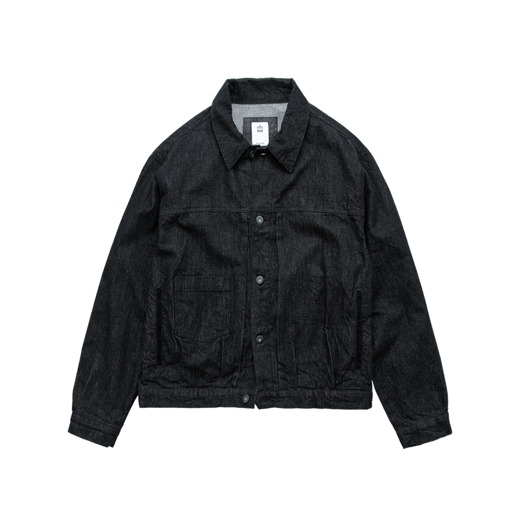 Polyteru - Raw-Grain Trucker Jacket (Dark Indigo) product image 1 | TRAB K-Fashion Australia