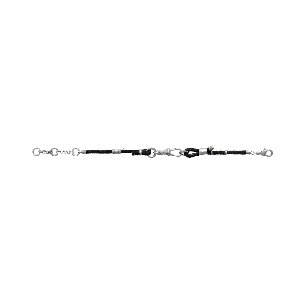 Polyteru - Single Strand Leather Bracelet (Black) product image 2 | TRAB K-Fashion Australia