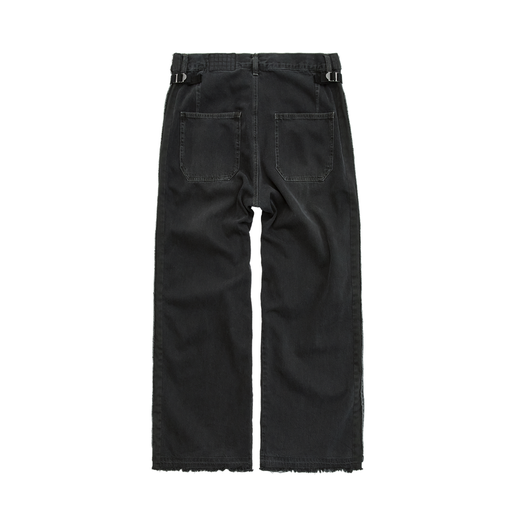 Polyteru - Rebuild Gosima Denim Pants Type 002 (Washed Black) product image 2 | TRAB K-Fashion Australia