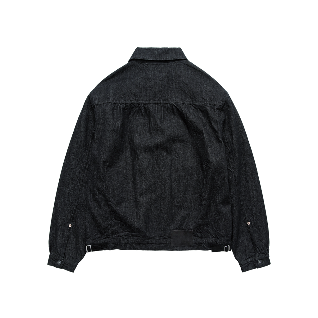Polyteru - Raw-Grain Trucker Jacket (Dark Indigo) product image 2 | TRAB K-Fashion Australia