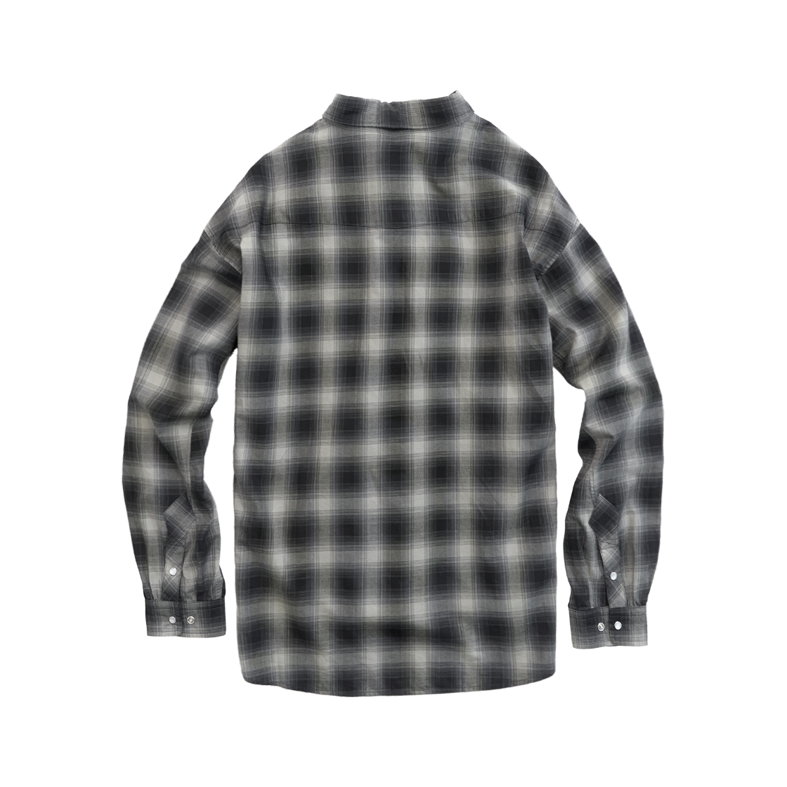 Polyteru - Loosed Check Shirt Western (Charcoal Ombre) product image 2 | TRAB K-Fashion Australia