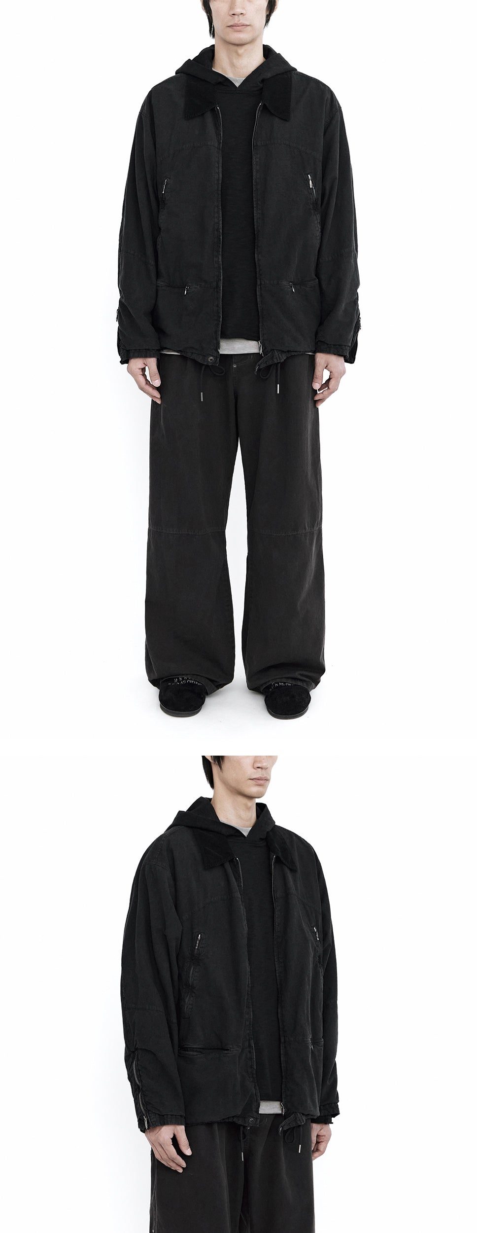 Polyteru - 1011 Gosima Pants Rivet Flowers (Vintage Charcoal) product image 4 | TRAB K-Fashion Australia