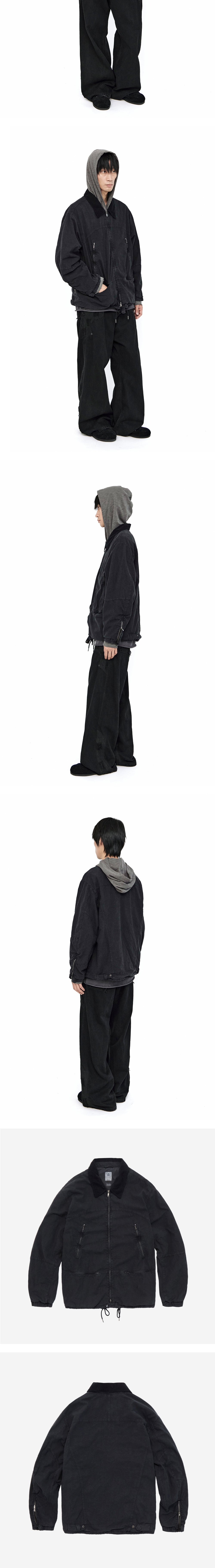 Polyteru - 5 Zip Jacket (Ink Black) product image 4 | TRAB K-Fashion Australia