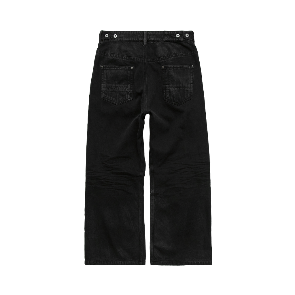 Polyteru - Loosed Coated Jeans (Coated Black) product image 2 | TRAB K-Fashion Australia