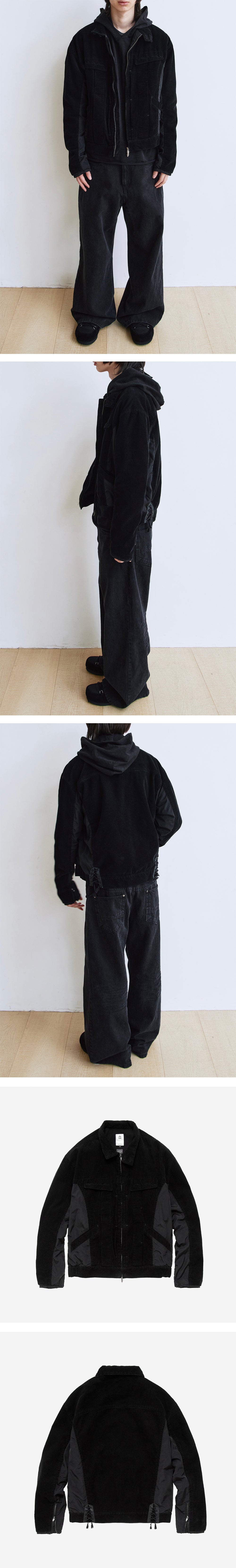 Polyteru - Docking Harrington Jacket (Black) product image 3 | TRAB K-Fashion Australia