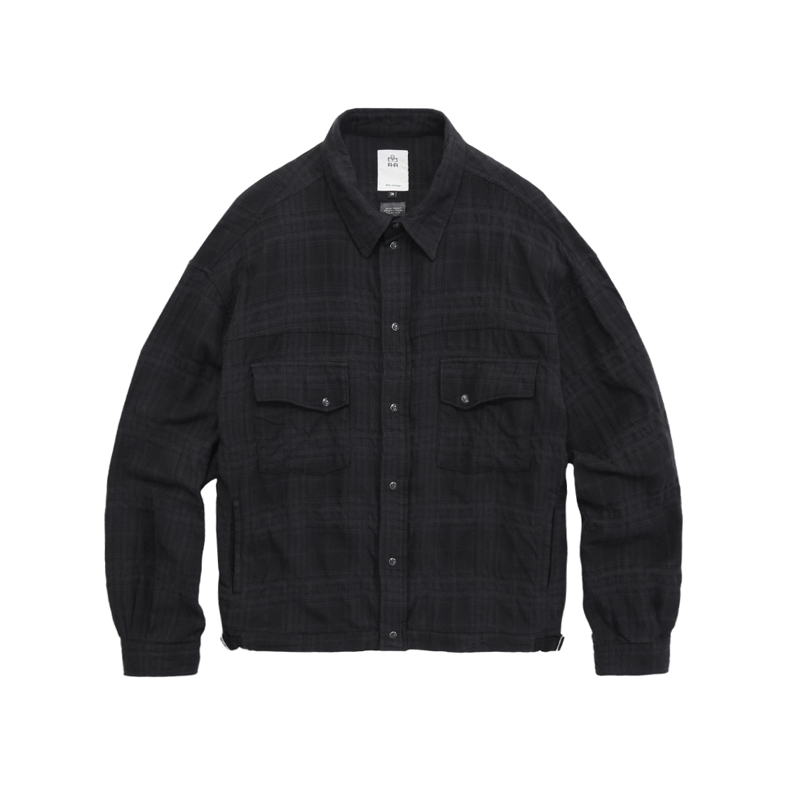 Polyteru - Western Check Trucker Jacket (Black Charcoal) product image 1 | TRAB K-Fashion Australia