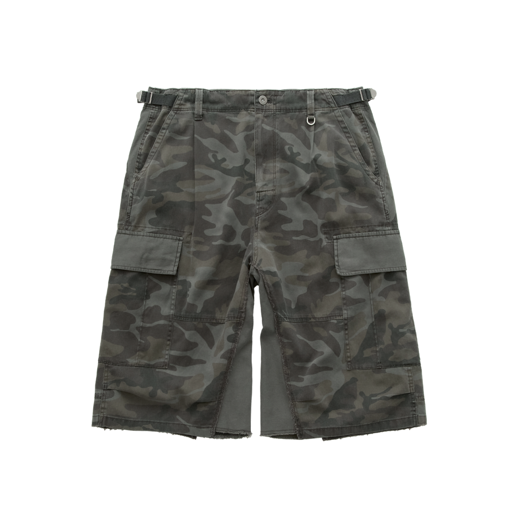 Polyteru - Cargo Bermuda Pants (Camo Olive) product image 1 | TRAB K-Fashion Australia