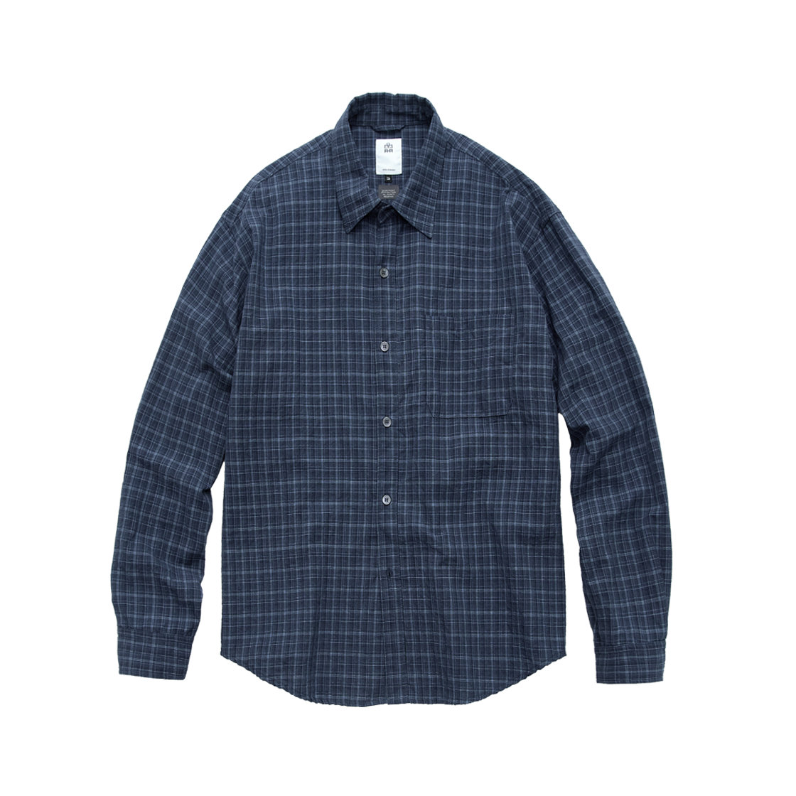 Polyteru - Loosed Check Shirts (Blue Navy) product image 1 | TRAB K-Fashion Australia