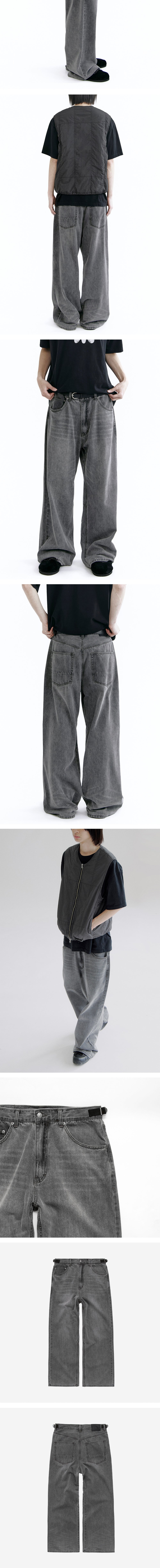 Polyteru - Gosima Denim Pants (Gray) product image 4 | TRAB K-Fashion Australia