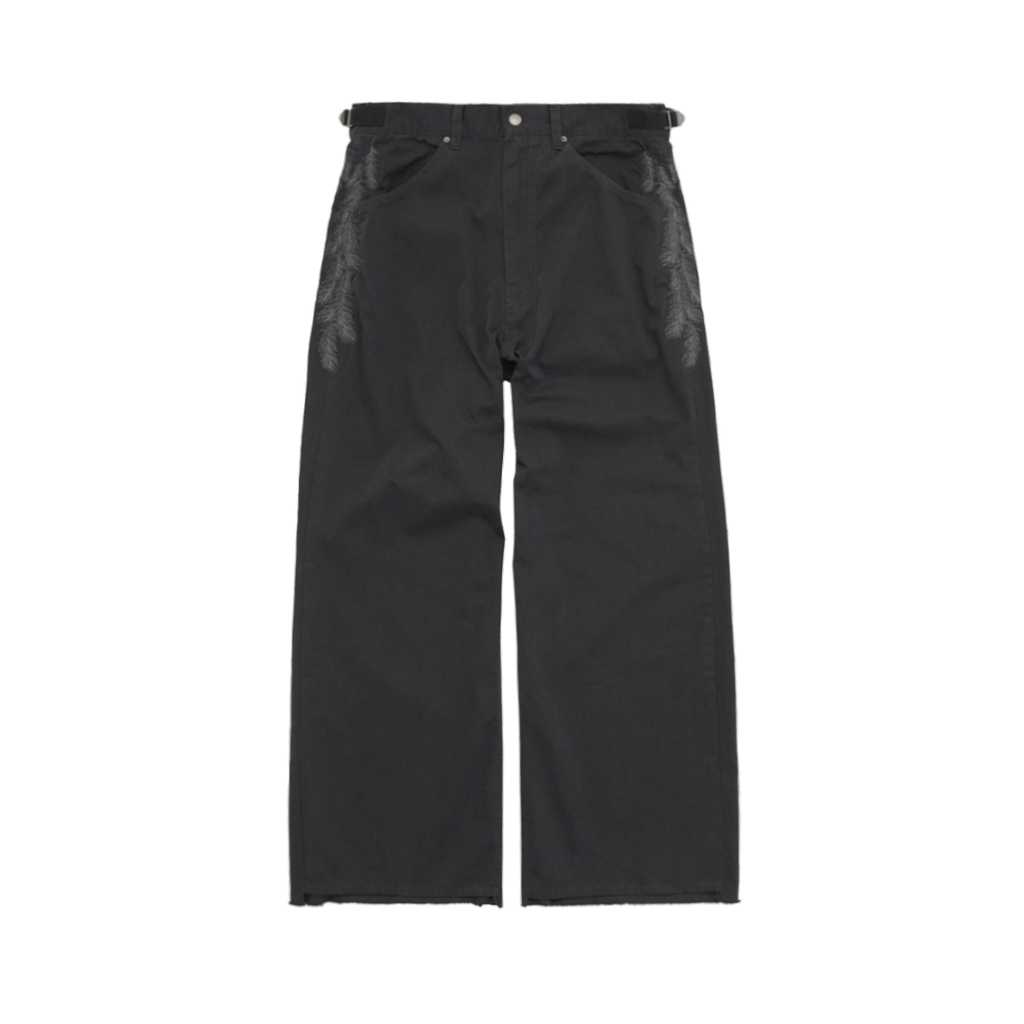 Polyteru - 1011 Feather Gosima Pants (Deep Charcoal) product image 1 | TRAB K-Fashion Australia