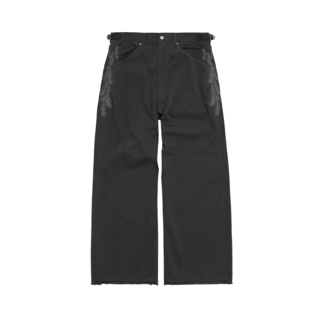 Polyteru - 1011 Feather Gosima Pants (Deep Charcoal) product image 1 | TRAB K-Fashion Australia