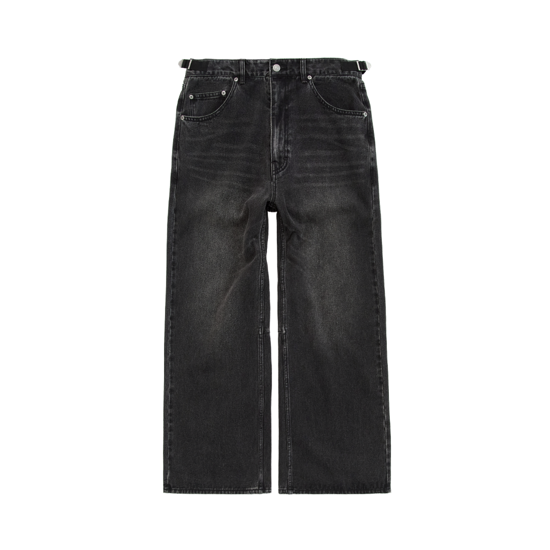 Polyteru - Gosima Denim Pants Washed (Black 002) product image 1 | TRAB K-Fashion Australia