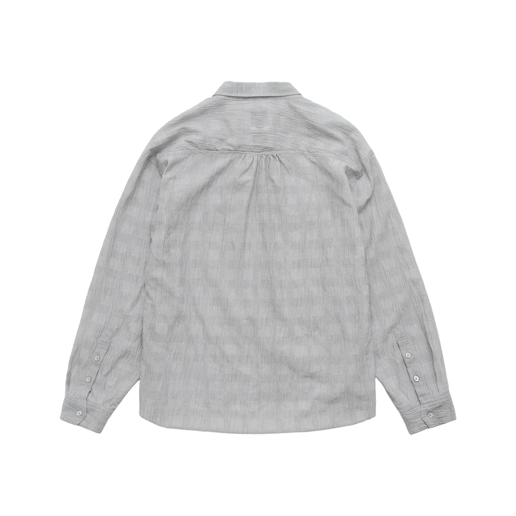 Polyteru - Zip Up Shirt (Light Gray) product image 2 | TRAB K-Fashion Australia