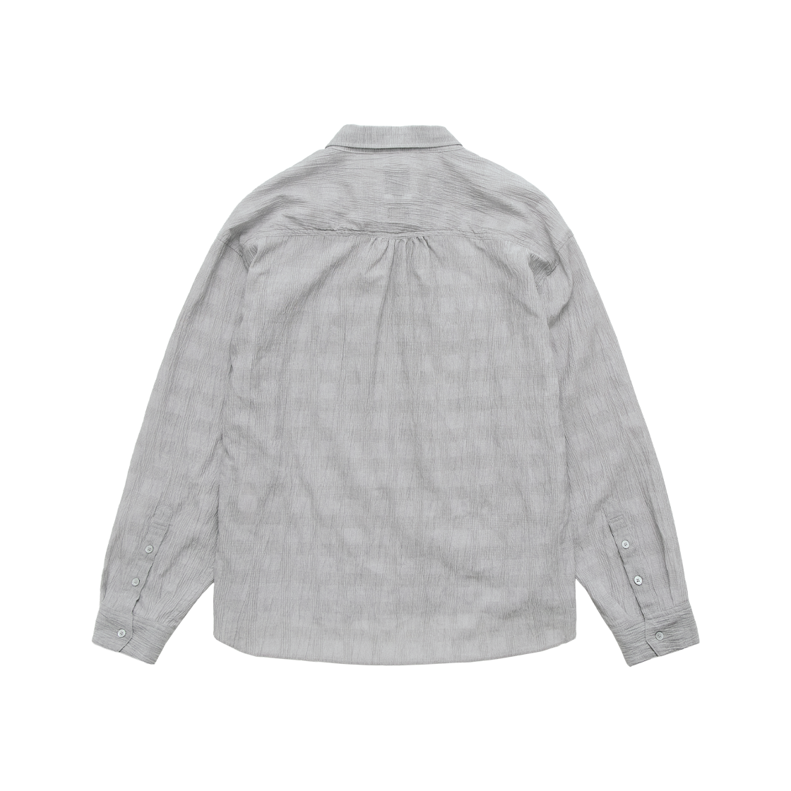 Polyteru - Zip Up Shirt (Light Gray) product image 2 | TRAB K-Fashion Australia