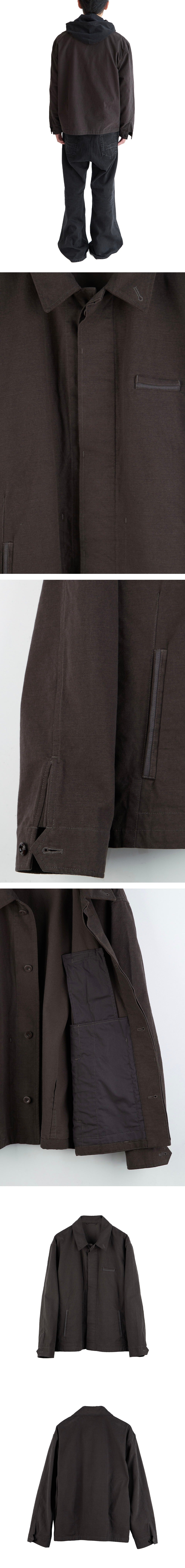 Polyteru - Box Coverall Jacket (Khaki Brown) product image 4 | TRAB K-Fashion Australia