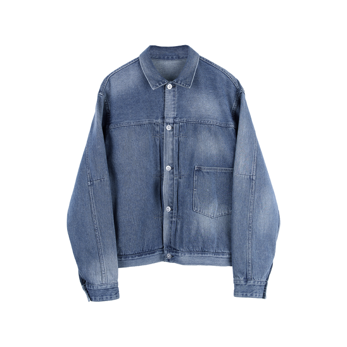 Polyteru - Used Trucker Jacket (Aged Blue) product image 1 | TRAB K-Fashion Australia
