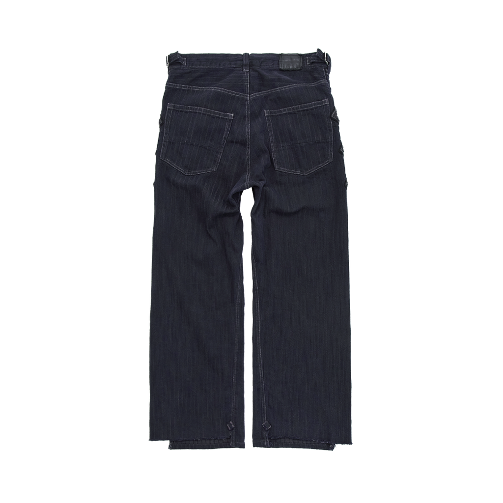 Polyteru - HANK Striped Straight Denim (Blue Charcoal) product image 2 | TRAB K-Fashion Australia