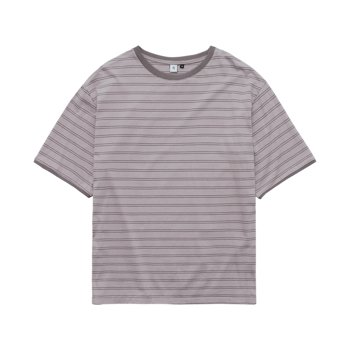 Polyteru - Loosed Striped T-Shirt (Dusty Pink) product image 1 | TRAB K-Fashion Australia