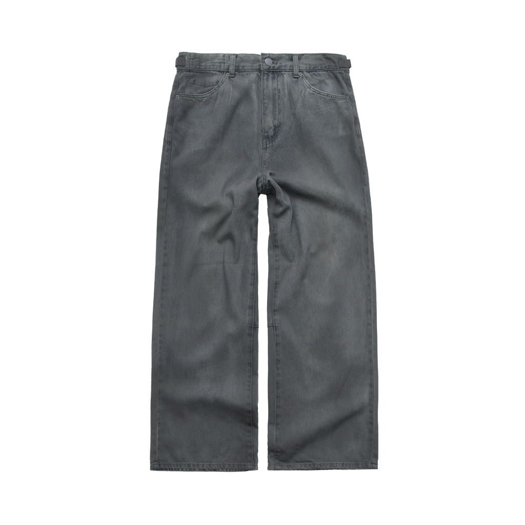 Polyteru - Coated Gosima Denim Pants 1% (Blue Gray) product image 1 | TRAB K-Fashion Australia
