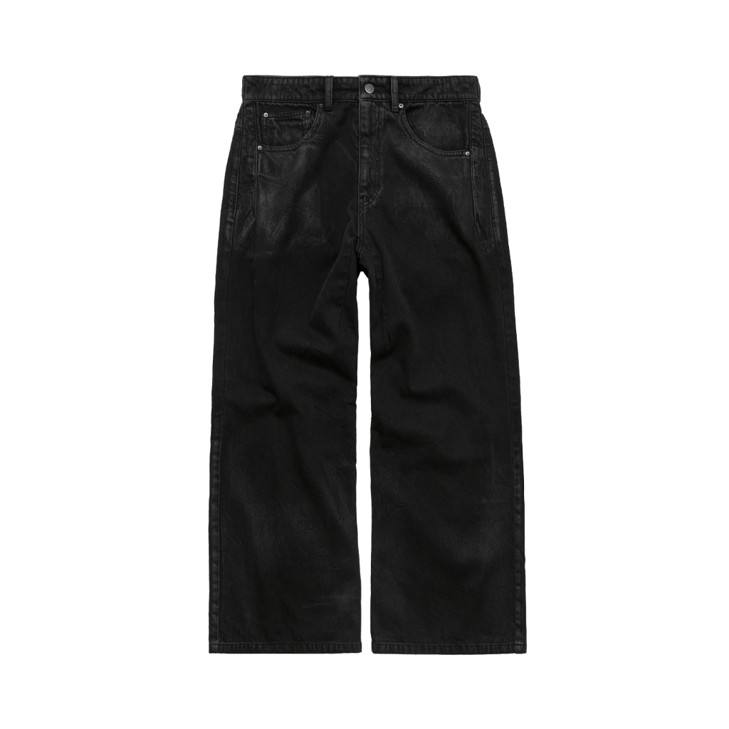 Polyteru - Loosed Coated Jeans (Coated Black) product image 1 | TRAB K-Fashion Australia