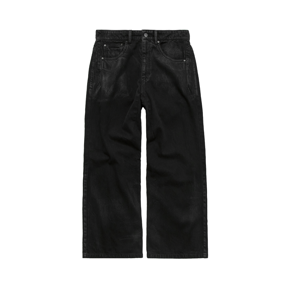 Polyteru - Loosed Coated Jeans (Coated Black) product image 1 | TRAB K-Fashion Australia