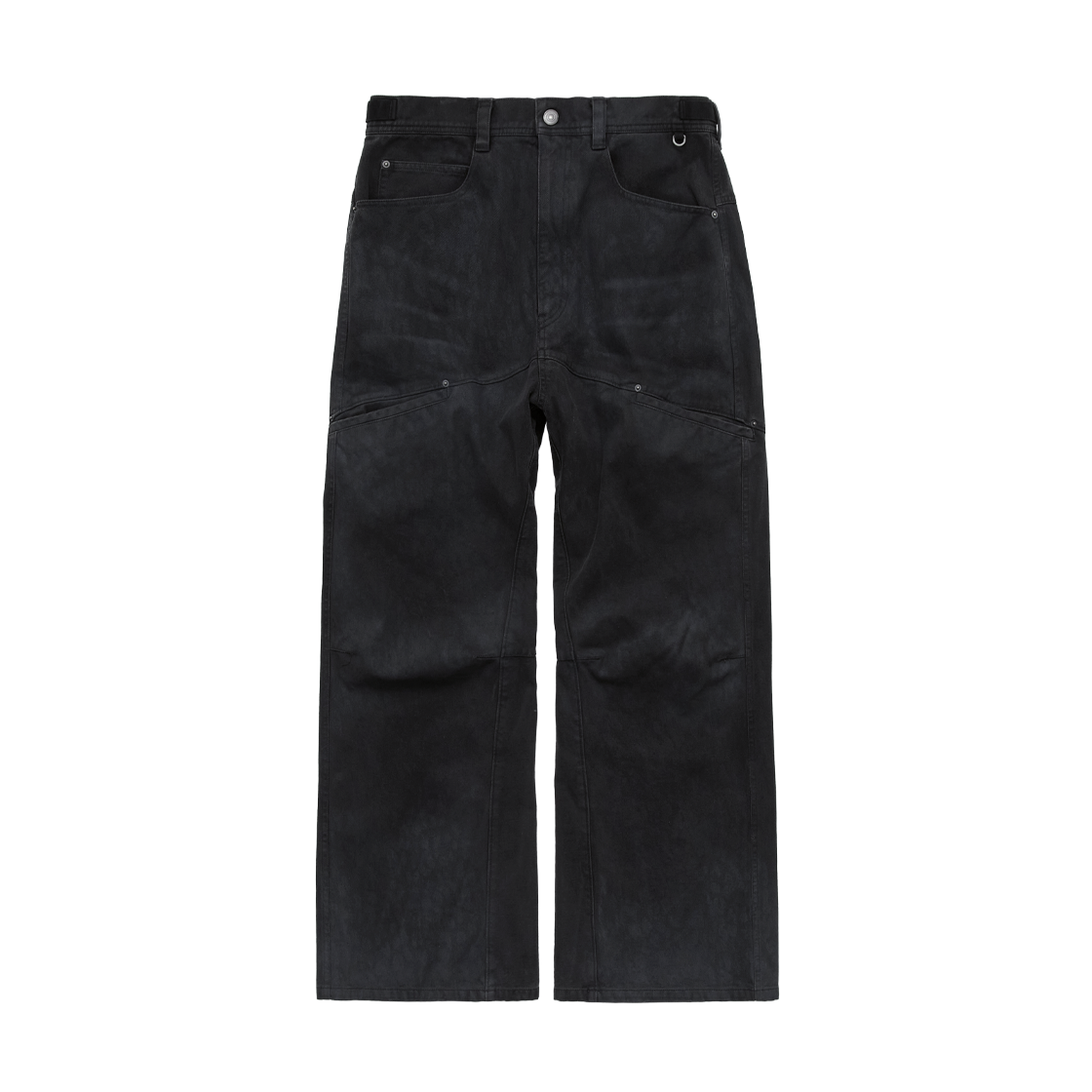 Polyteru - Textured Narrow Pants (Leopard Charcoal) product image 1 | TRAB K-Fashion Australia