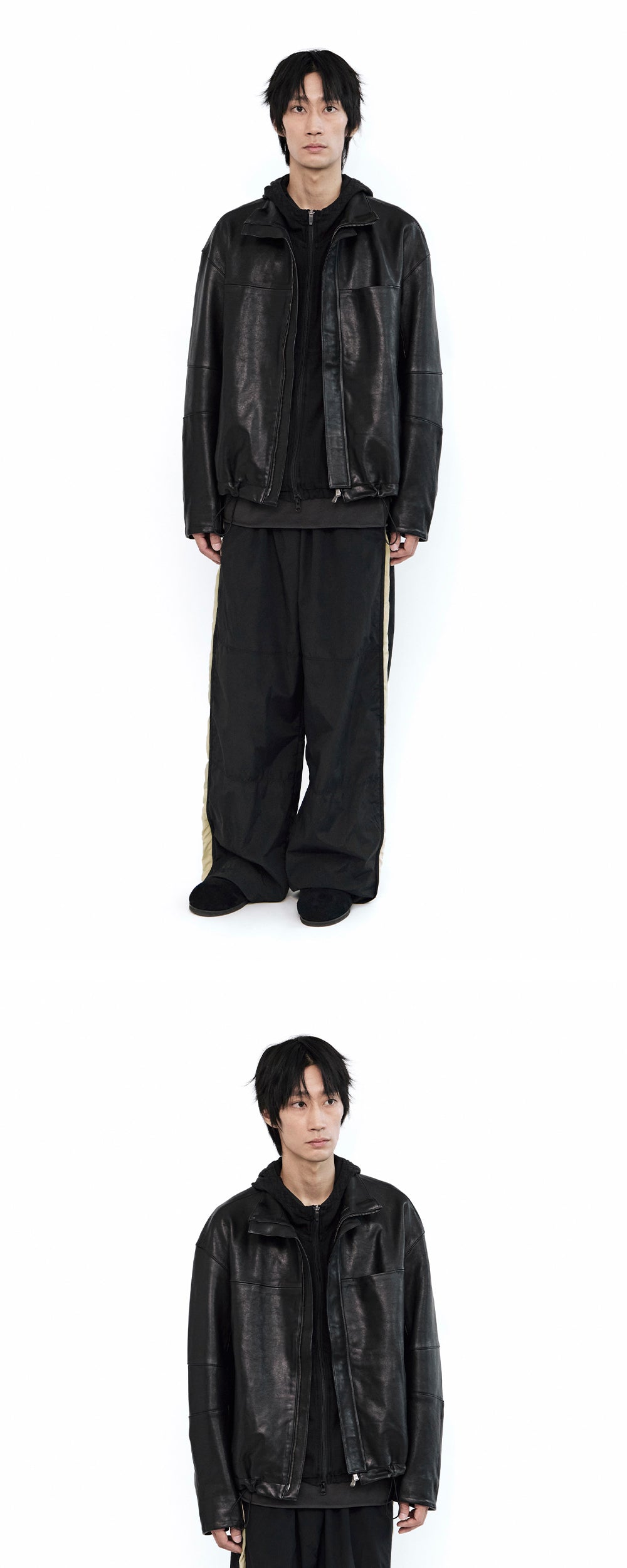 Polyteru - Leather Parka (Lambskin Black) product image 3 | TRAB K-Fashion Australia