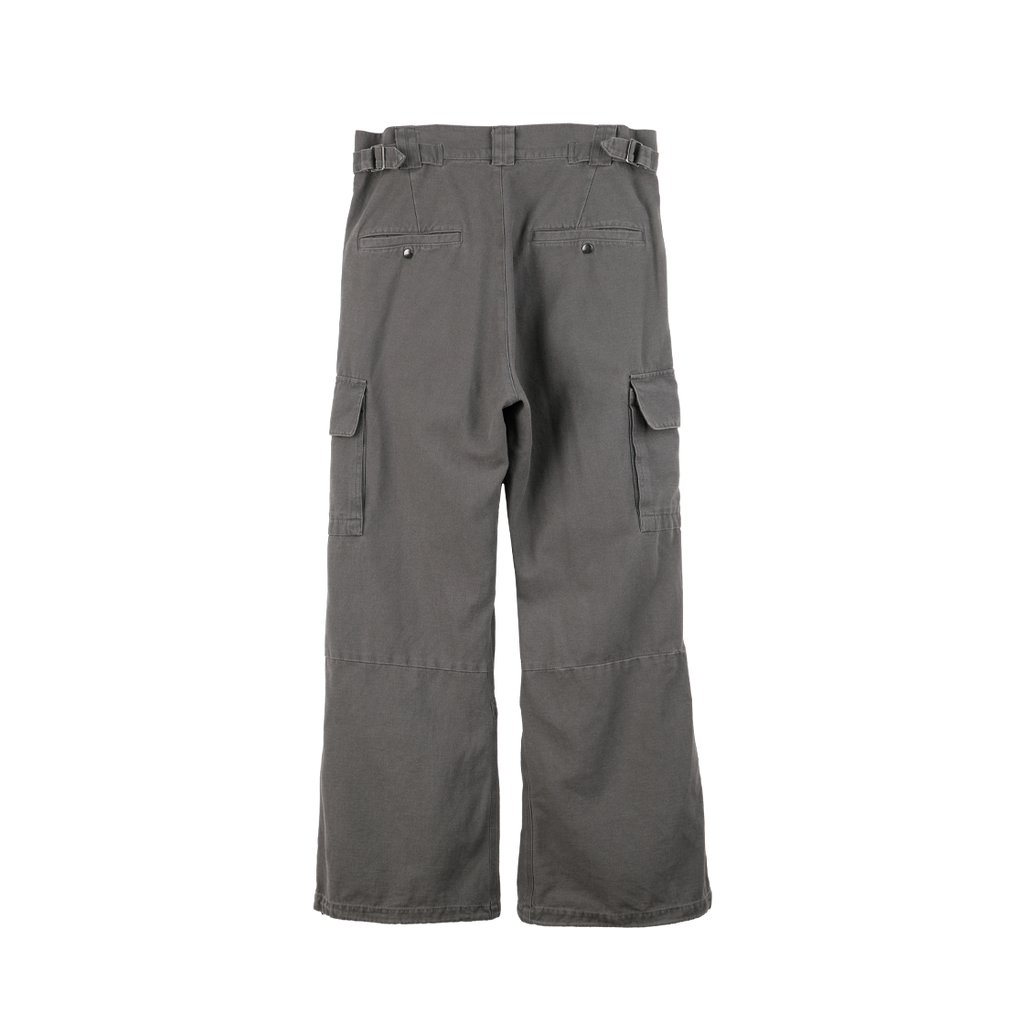 Polyteru - Loosed Cargo Pants Washed (Khaki Gray) product image 2 | TRAB K-Fashion Australia