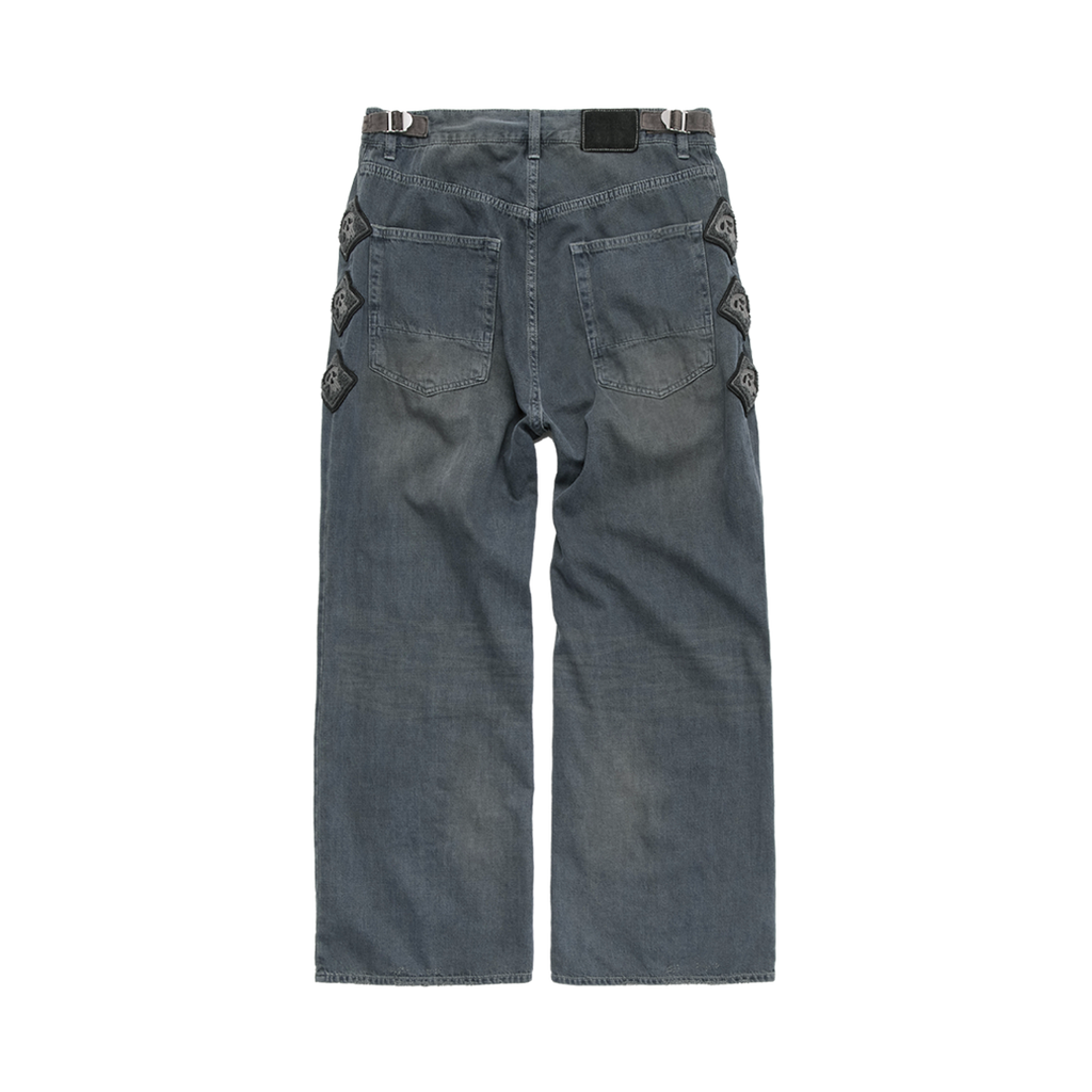 Polyteru - HANK Narrow Gosima Denim Pants (Blue Gray) product image 2 | TRAB K-Fashion Australia