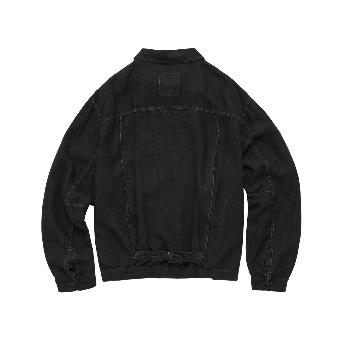 Polyteru - Linen Trucker Jacket (Charcoal) product image 2 | TRAB K-Fashion Australia