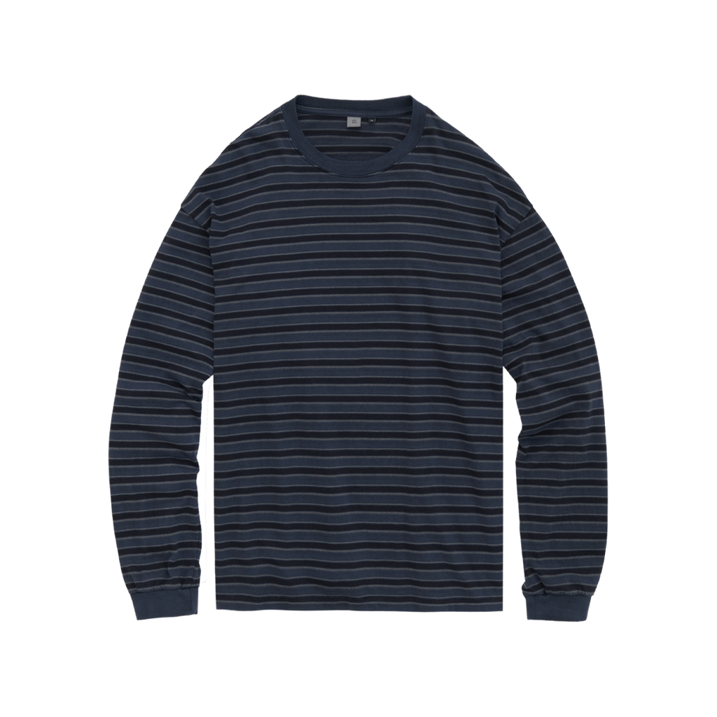 Polyteru - Striped Long Sleeve (Blue) product image 1 | TRAB K-Fashion Australia