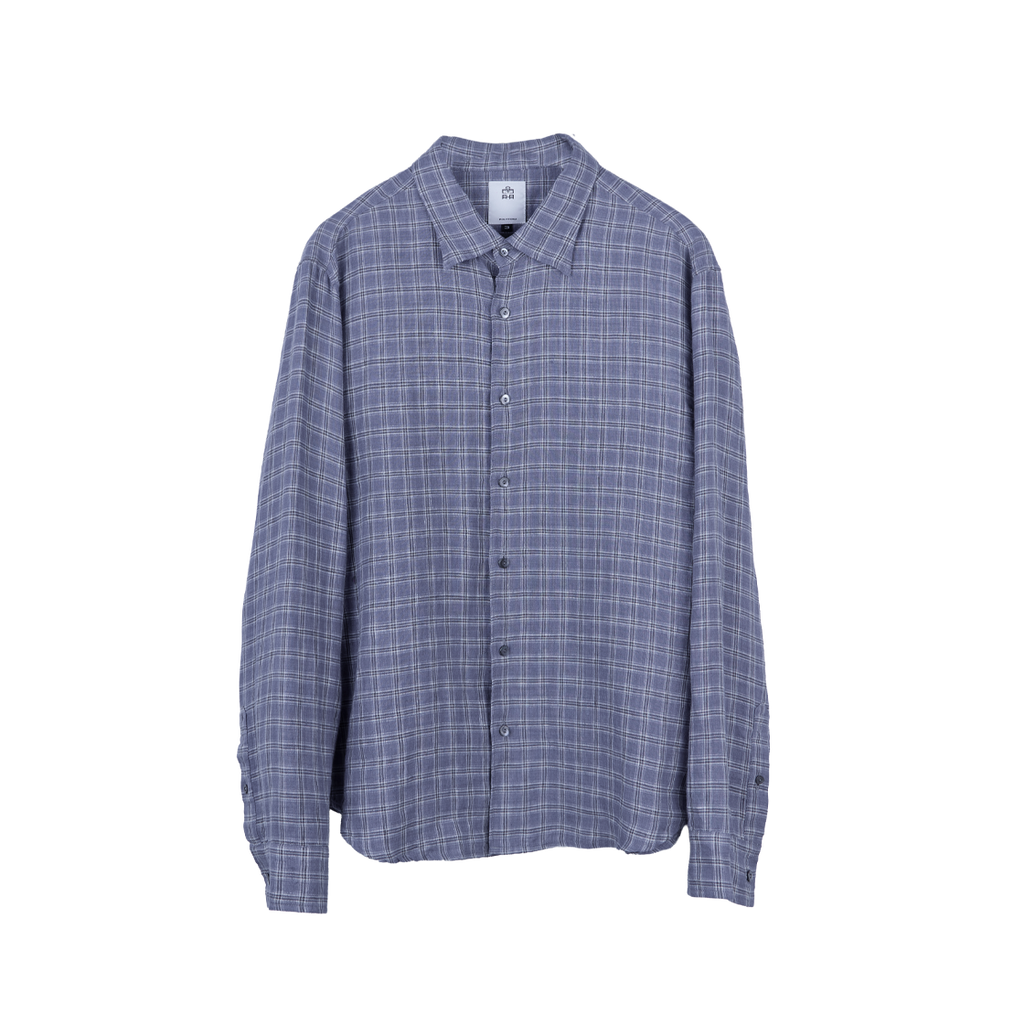 Polyteru - Check Shirt (Blue Gray) product image 1 | TRAB K-Fashion Australia