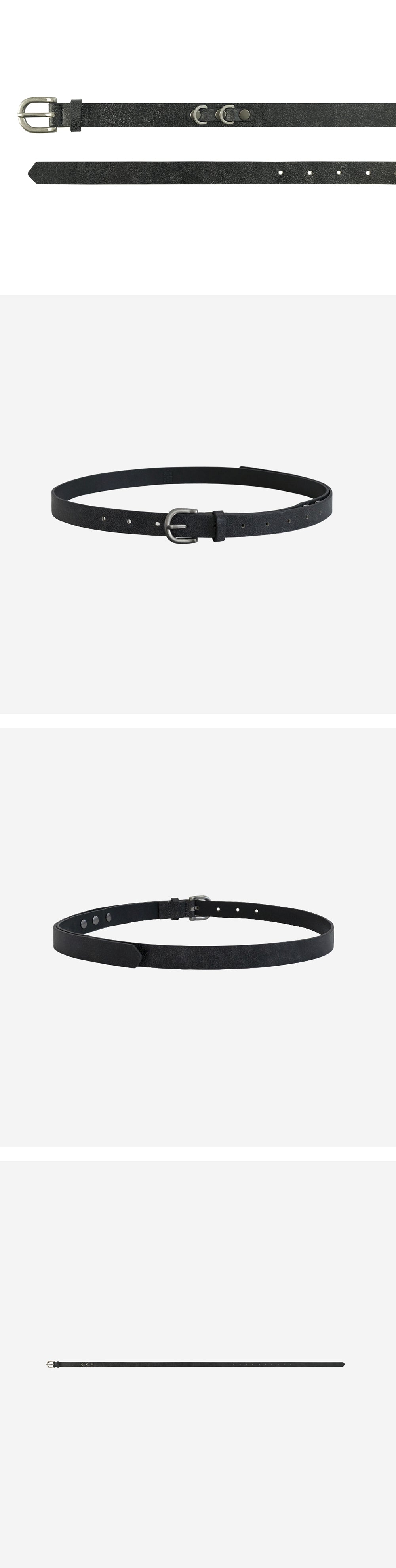 Polyteru - Leather Belt Black 001 (Plain) product image 4 | TRAB K-Fashion Australia