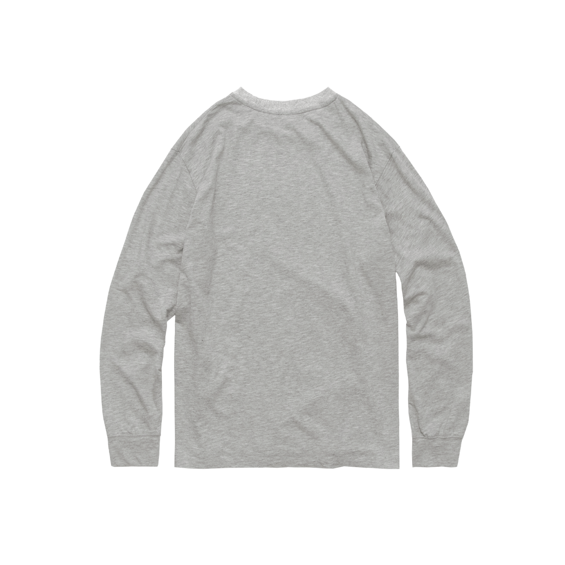 Polyteru - Textured Long Sleeves Slub (Melange Gray) product image 2 | TRAB K-Fashion Australia