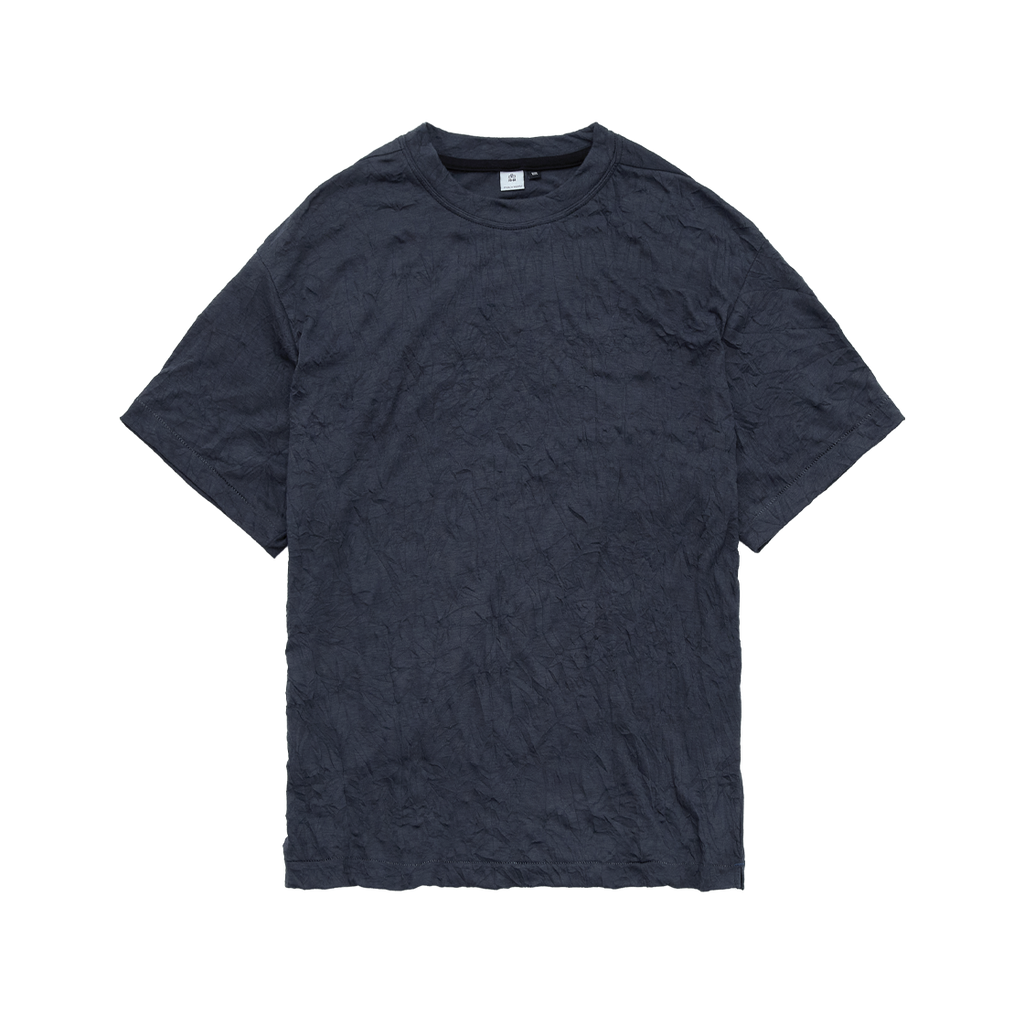 Polyteru - Creased T-Shirt (Charcoal Navy) product image 1 | TRAB K-Fashion Australia