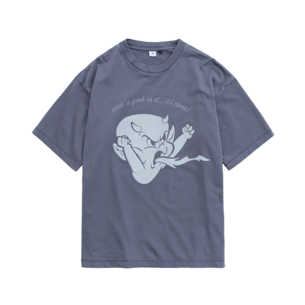 Polyteru - x Hot Stuff 1/2 Sleeves 'Angry' Washed (Blue Gray) product image 1 | TRAB K-Fashion Australia