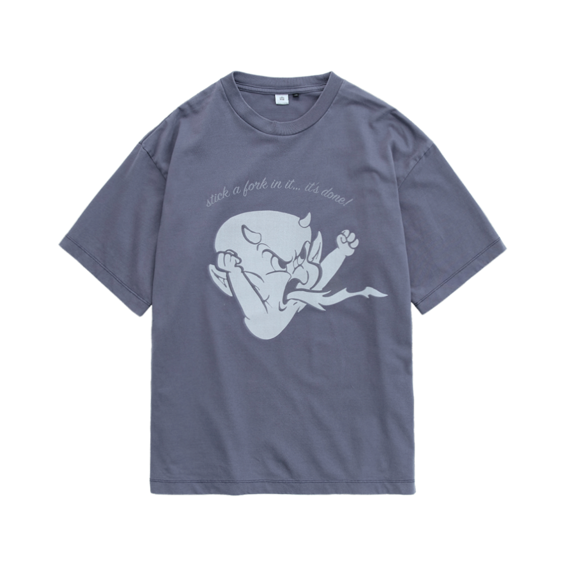 Polyteru - x Hot Stuff 1/2 Sleeves 'Angry' Washed (Blue Gray) product image 1 | TRAB K-Fashion Australia