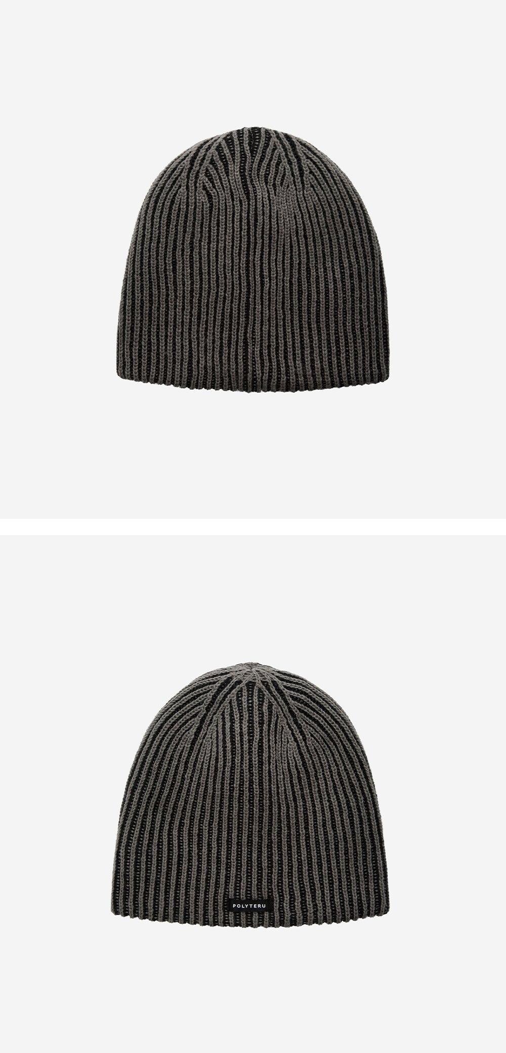 Polyteru - Knit Beanie (Ribbed Mud) product image 3 | TRAB K-Fashion Australia