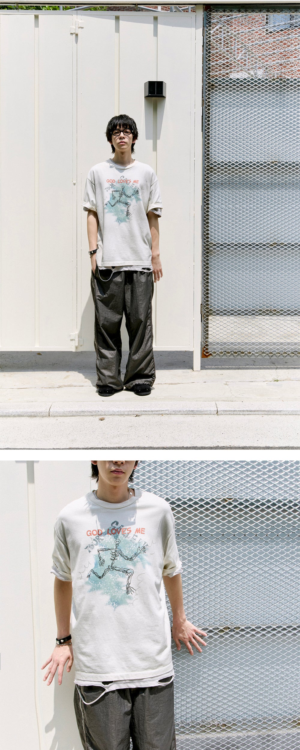 Polyteru - 1011 Lightning 1/2 Tee (Dirty White) product image 3 | TRAB K-Fashion Australia
